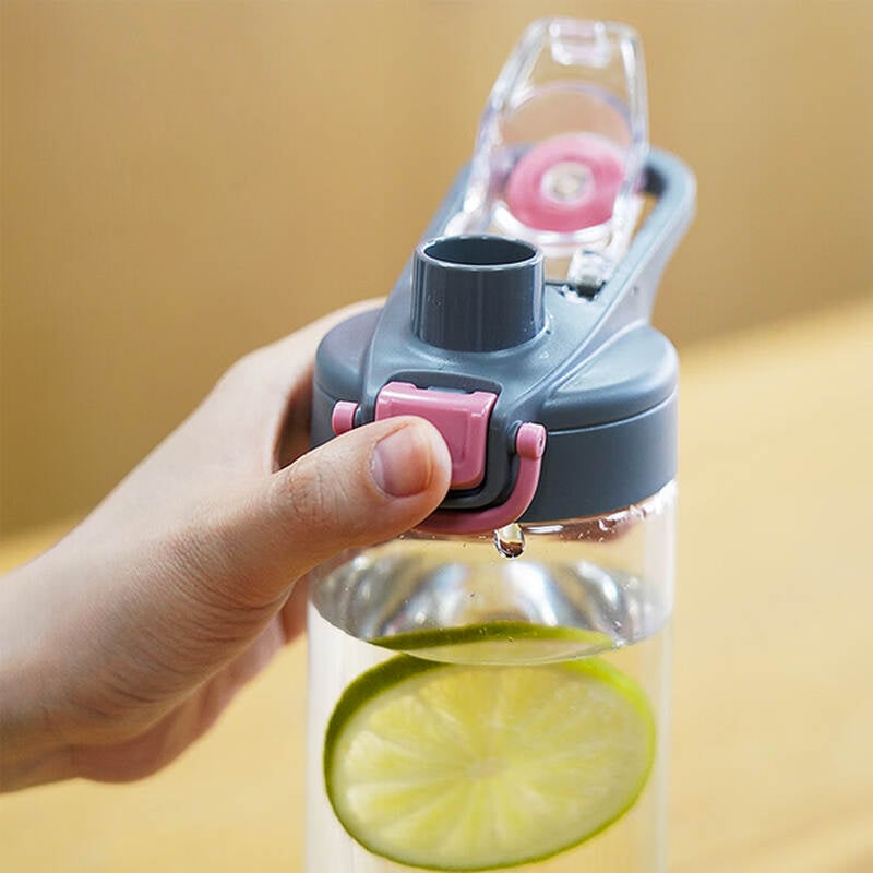 B&igrave;nh Nhựa LocknLock One Touch Bottle - 750ML - M&agrave;u Hồng - ABF786PIK, , large image number null